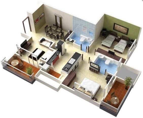 How to Furnish a Compact 2BHK